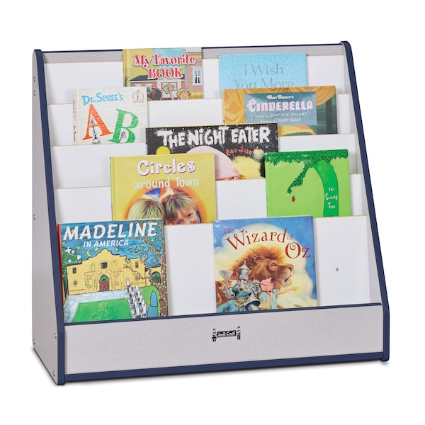 Jonti-Craft Rainbow Accents Flushback Pick-a-Book Stand, Navy 3514JCWW112 - main